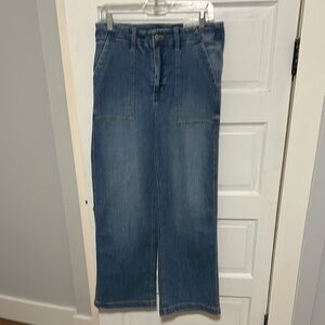 Women’s Wide Leg Blue Jeans